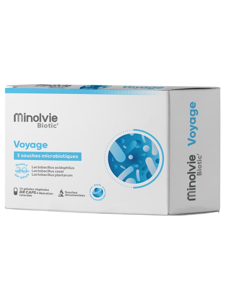 Minolvie Biotic' Voyage 15 Gélules Végétales